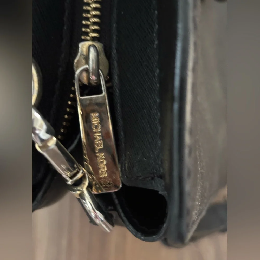 Michael Kors Black Leather Bag